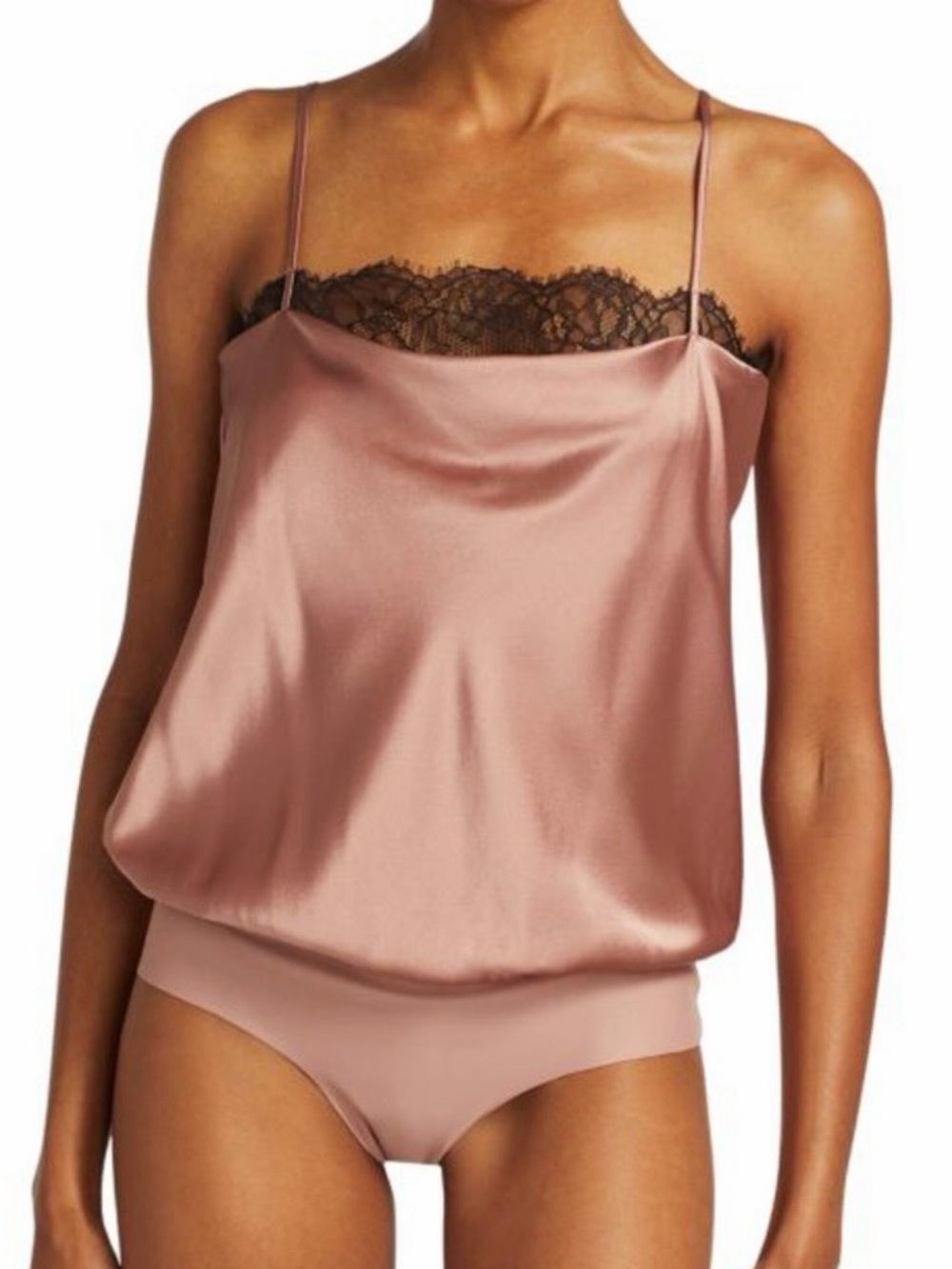 Cami NYC silk and lace bodysuit